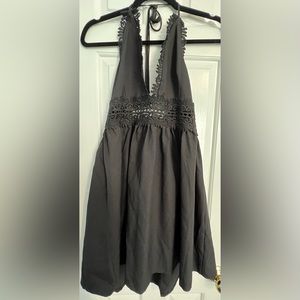 NWT Black Halter Dress